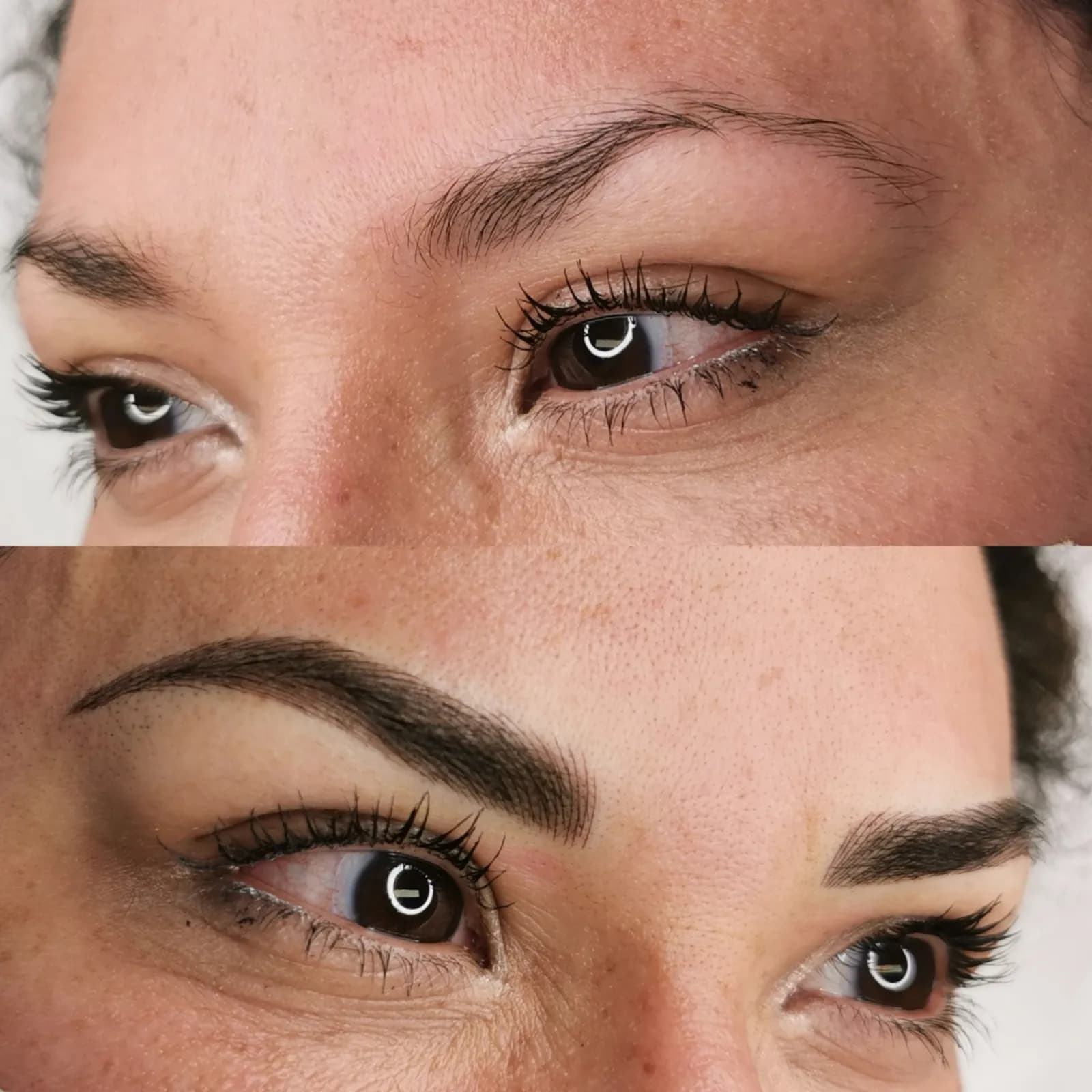 Microblading et ombrage (Combo Brows), avant et après — Beauty Art Pro, Genève