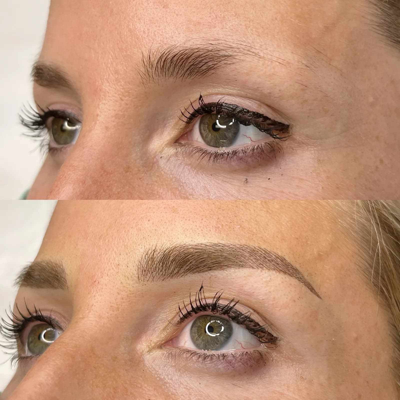 Microblading et ombrage (Combo Brows), avant et après — Beauty Art Pro, Genève