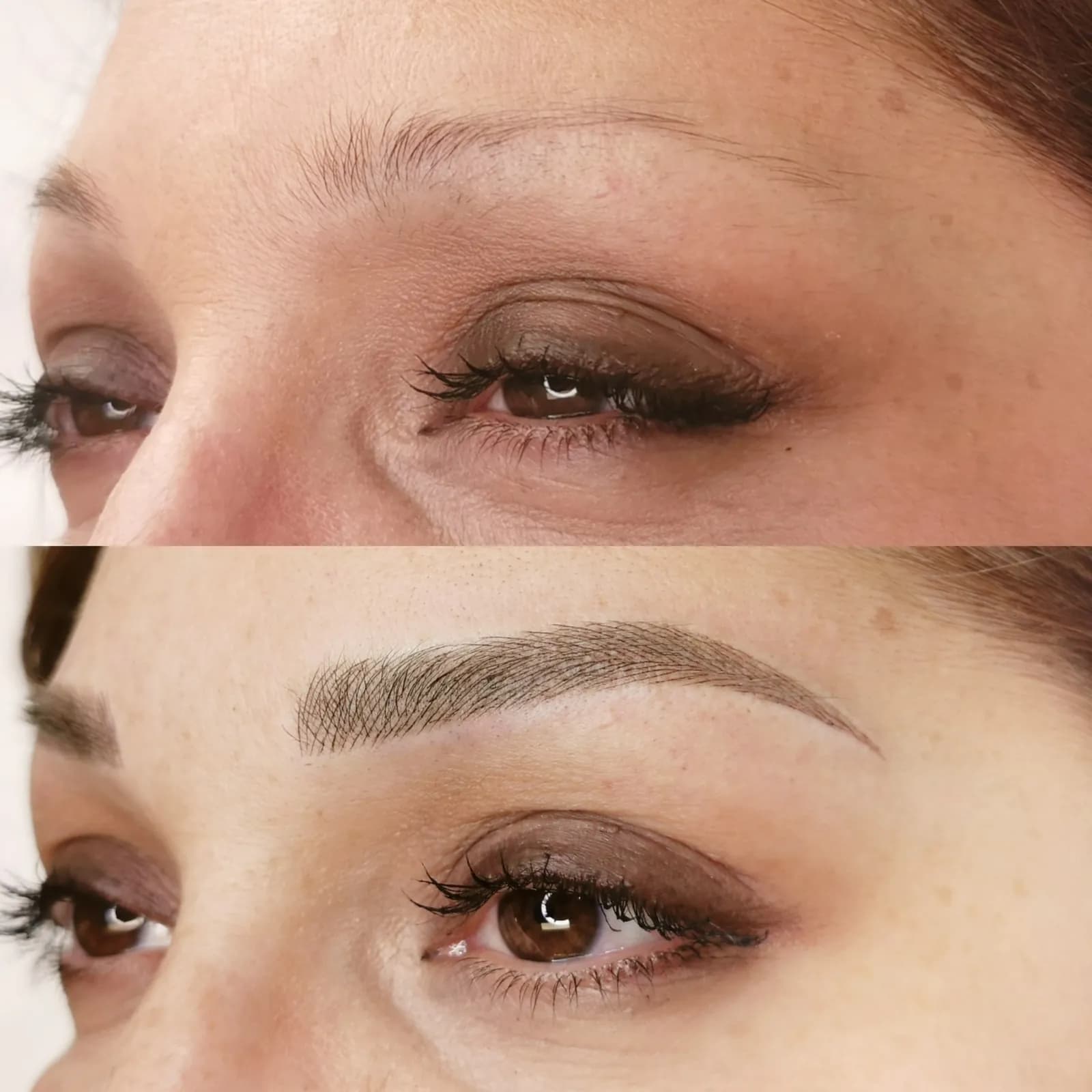 Microblading et ombrage (Combo Brows), avant et après — Beauty Art Pro, Genève