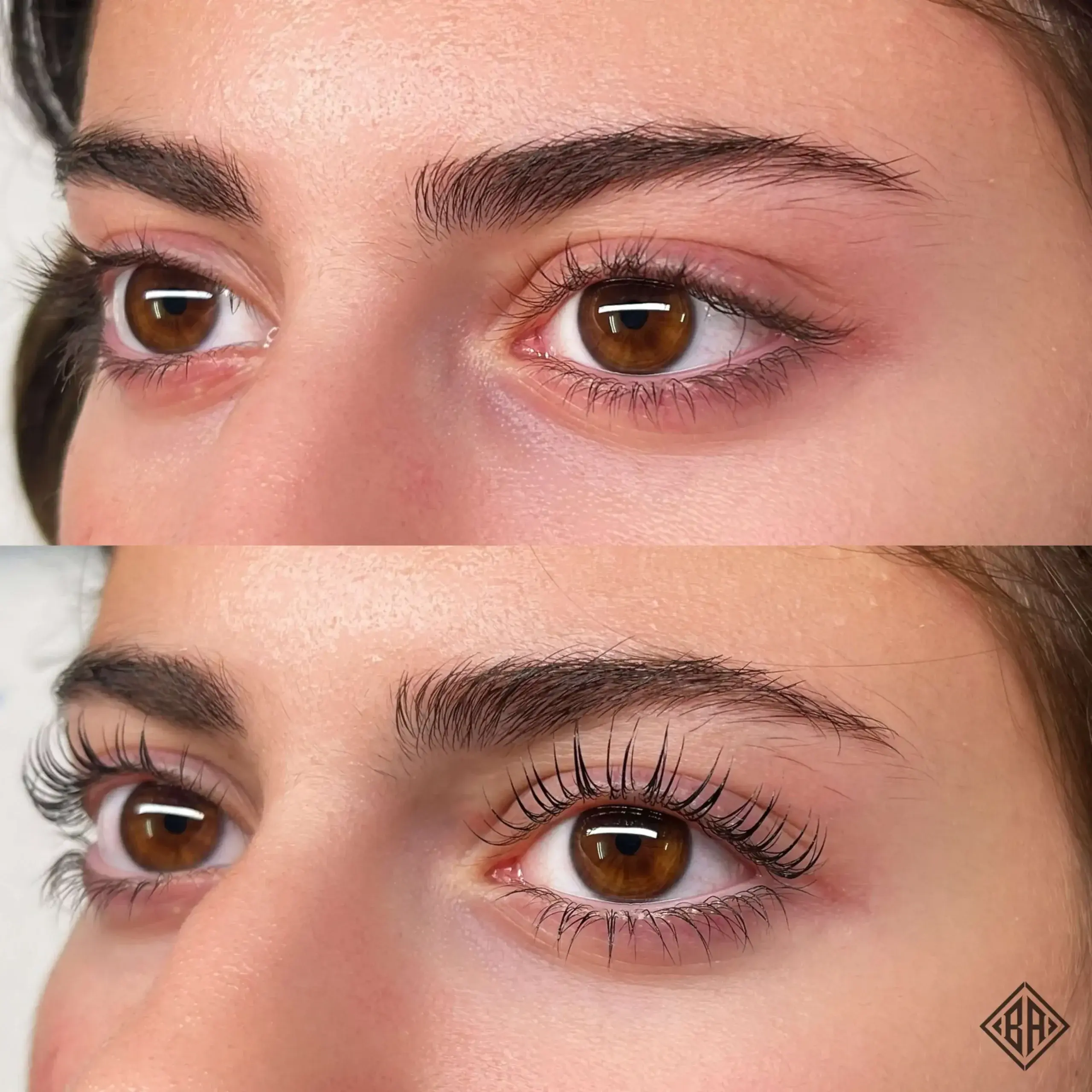 Lash Lift Before and After - Beauty Art Pro Geneva
