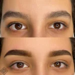 Avant et après le henné pour les sourcils - Beauty Art Pro